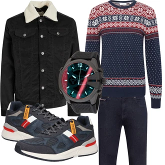Outdoor Outfit mit Dunkelblau Hose Große Größe/Thermojeans/Slim Fit Jeans/Leder Schuhe/Lederjacke/Winterjacke/Tapered-Jeans/Biker Jeans/Herren Lederjacke/Damen 7/8-Länge Jeans/Regular-Fit Jeans/Push up Jeans Tommy Hilfiger "Freizeit Outfit"Look: Uni, Outdoor, Moderne, Old Money, Elegant, Smart Casual, Coole, Unisex, Premium