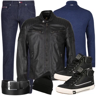 Outfit mit Schwarz Ledergürtel/Klassische Gürtel/Frauengürtel Ohne Schnalle/Casual Gürtel/Breiter Gürtel levi's ® "Freizeit Outfit"