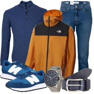 Outfit mit Blau/Dunkelblau Ledergürtel/Casual Gürtel/Breiter Gürtel/Frauengürtel Ohne Schnalle/Klassische Gürtel Vanzetti "Freizeit Outfit"
