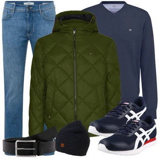 Outfit mit Schwarz/Creme Frauengürtel Ohne Schnalle/Ledergürtel/Klassische Gürtel/Casual Gürtel/Breiter Gürtel Calvin Klein "Freizeit Outfit"
