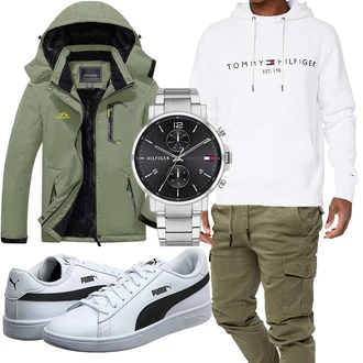 Sport Outfits mit Grau Sneaker/Schuh Puma "Freizeit Outfit"