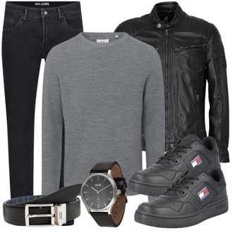 Lang/Maxi Outfit mit Weiß Jeans/Schlaghose MAC "Freizeit Outfit"