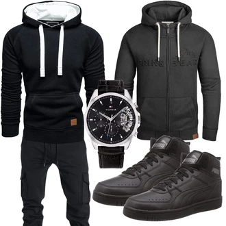 Sport Outfits mit Schwarz Unkategorisiert Puma "Freizeit Outfit"
