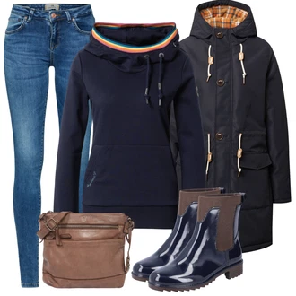 70tá léta Outfit s Modrá/Světle modrá/Fialová Kožená bunda/Push up Džín/Kožená Pánská Bund/Džíny s Nízkým Sedem/Zimní bunda/Kožené Boty/Termální Džíny/Džín s Nízkým Pasem/Džíny s Rozparkem/Slim Fit Džíny LTB "Módní zimní outfit"Look: Styl, 70tá léta, Ležérní, Francouzské, Krásný, Bezešvé