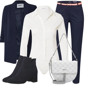 Outfity na zimu Lehké Midi s Bílá/Krémová Halenkové Body About You "Módní zimní outfit"