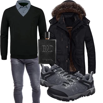 Winter Outfits Feine mit Schwarz Unkategorisiert Yukirtiq "Outfit für den Winter"Look: Schlichte, Elegant, Casual, Chill, Moderne, Coole, Stil, Büro, Feine, Business