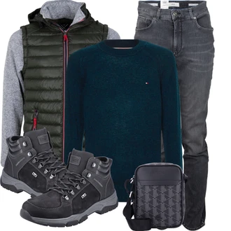 Winter Outfits mit Schwarz Jeans Brax "Outfit für den Winter"