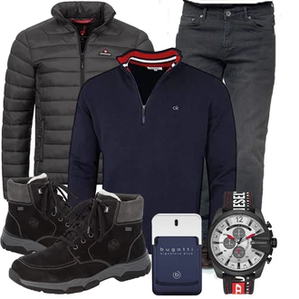 Winter Outfits Golf mit Schwarz Unkategorisiert Calvin Klein "Outfit für den Winter"Look: Golf