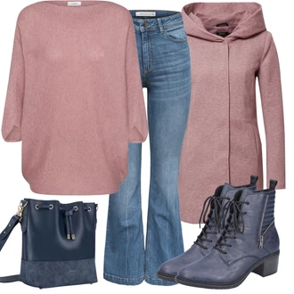 S Kapuljačom Na Skidanje Outfit sa Pink/Crvena/Ljubičasta/Smeđa Pleteni Flis Kaput/Pleteni Kaput/Kaput od Vunenog Flisa/Zimski Kaput Vuneni kaput/loden kaput/Kaput od Flisa/Kaput s Kapuljačom Only "Outfit za zimu"