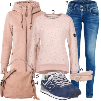 Outfit s Modrá Teniska New Balance "Zimní Outfit"