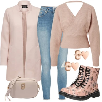Outfit s Béžová Nezařazené Dockers by Gerli "Outfity na zimu"