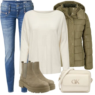 Outfit s Tmavě modrá Herrlicher "Zimní Outfit"