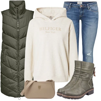 Prošívaný Dlouhé / Maxi Outfit s Černá Podzimní bunda/Dlouhý Zimní Kabát/Dlouhé Šaty/Dlouhá tylová sukně/Dlouhé Kardigany/Dlouhá Vest JdY "Outfity na zimu"