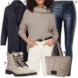 Šedé kozačky Tamaris outfity image