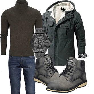 Winter Outfits Petite mit Schwarz igeekwell "Perfekt für den Winter"