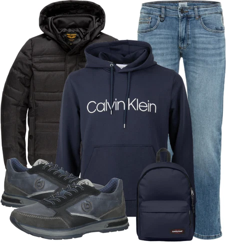 Schwarz/Grau Sportschuh Bugatti kombinieren