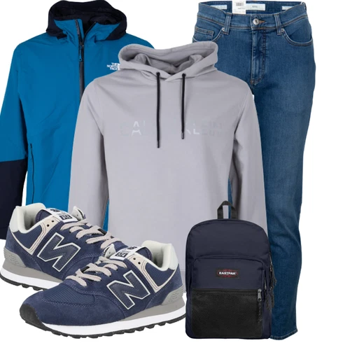 Grau Sweatshirt/Hoodie Calvin Klein kombinieren