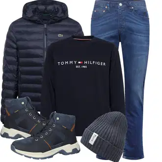 Outfit mit Schwarz Stiefel Camel Active "Perfekt für den Winter"