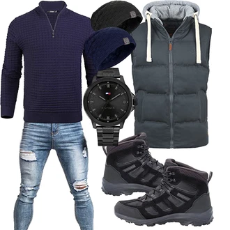 Outfit mit Schwarz Unkategorisiert Jack Wolfskin "Perfekt für den Winter"