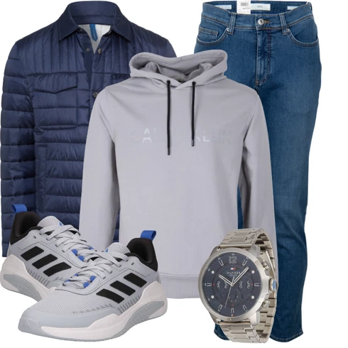 Grau Sweatshirt/Hoodie Calvin Klein kombinieren