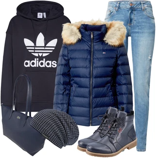 Outfity na zimu s Světle modrá/Modrá Kožené bundy/Džíny s Nízkým Sedem/Džín s Nízkým Pasem/Džíny s Rozparkem/Džíny s Dírou/Boyfriend Džínové kalhoty/Navlékací džíny/Push up Džín/Slim Fit Džíny/Kotníková Bota/Girlfriend Džíny/Kožená bunda LTB "Perfektní na zimu"