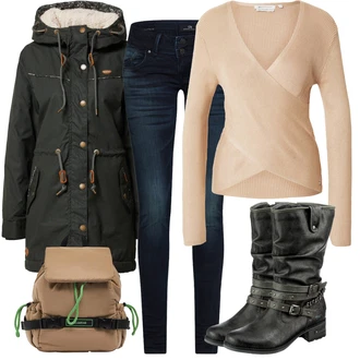 Dlouhé Outfit s Modrá/Bílá/Hnědá/Tmavě modrá/Světle modrá Kožená bunda/Push up Džín/Kožená Pánská Bund/Termální Džíny/Kožené Boty LTB "Perfektní na zimu"