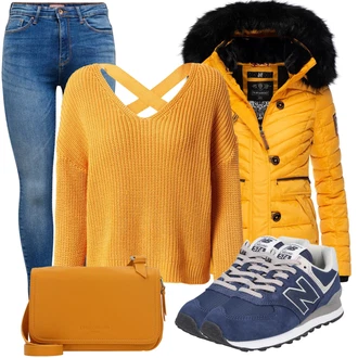 Outfit sa Plava Tenisica New Balance "Savršen za zimu"