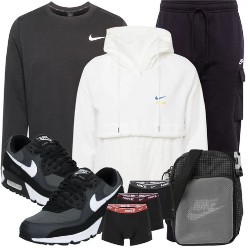 Dunkelblau/Lila Cargo-Jogginghose/Jogger Hose Nike Sportswear kombinieren