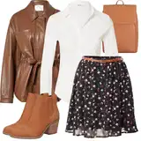 Oranžové Gumové Kotníkové Boty Outfity image