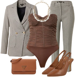 Dlouhé / Maxi Outfit s Růžová Dlouhá tylová sukně/Taška Přes Rameno/Dlouhý Zimní Kabát/Dlouhé Kardigany/Doplňek/Dlouhé Šaty Guess "Trendový zimní vzhled"
