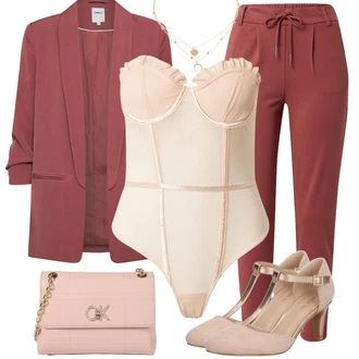 Outfit s Šedá Taška Přes Rameno Calvin Klein "Trendový zimní vzhled"