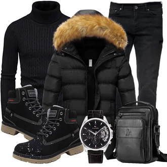 Winter Outfits Feine mit Schwarz Unkategorisiert CELANDA "Winter Outfit"Look: Büro, Classic, Goa, Leger, Stil, Dad, Boyfriend, Hard Rock, Chill, Coole, Feine, Lack