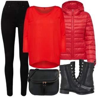 Outfit s Černá Motorkářské Džíny/High Waist Džínové Kalhoty/Push up Džín/Kožená bunda/Kožené Boty/Termální Džíny/Zimní bunda G-Star Raw "Zimní Outfit"