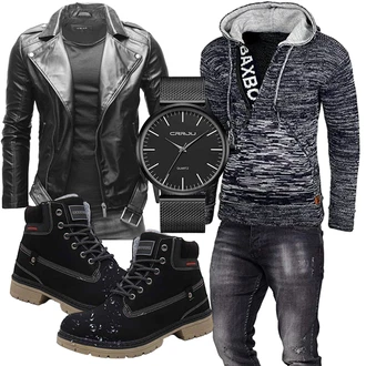 Winter Outfits Moderne mit Schwarz MERISH "Winter Outfit"Look: Moderne, Premium