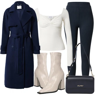 Vysoké Podpatky Outfit s Bílá/Červená/Béžová/Hnědá Vintage Kotníková Bota/Kozačka Na Podpatku/Špičatá Kozačka/Letní kotníková kozačka/Kotníková Bota Na Podpatku Raid "Zimní Outfit"