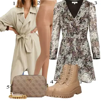Punije Outfit sa Bijela/Žuta/Zeleno Tunika/Haljina/Haljina Veći Broj morgan "Tvoj otmjeni outfit"