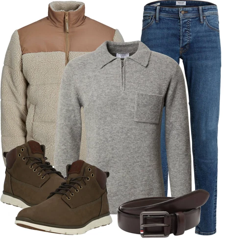 Braun/Dunkelbraun/Dunkelgrün/Beige SchnürStiefelette/Klassischer Stiefel/Winter Sneaker/Wasserfester Schuh/Gefütterte Stiefelette/Lederjacke/Schnürschuh/Outdoorschuh/Wasserdichter Stiefel Timberland kombinieren