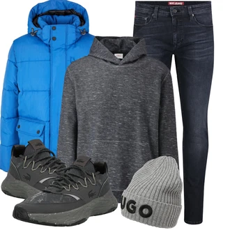 Outfit mit Sneaker Low Lacoste "Winterlicher Look"