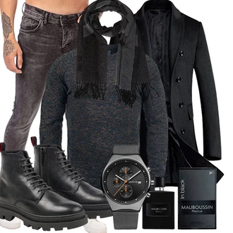 Winter Outfits Edel Lang mit Schwarz Unkategorisiert Bering "Winterlicher Look"Look: Edel, Classic, Glanz