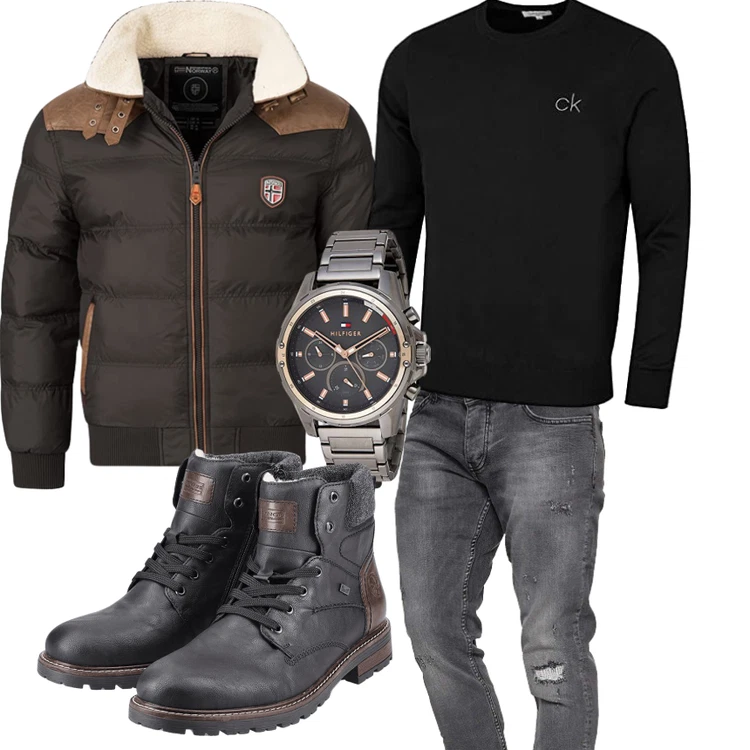 Winterliches Freizeit Outfit