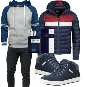 Winter Outfits Moderne mit Grau igeekwell, Mischfarben Unkategorisiert façonnable "Winterliches Freizeit Outfit"Look: Coole, Moderne, GoGo, Workwear, Chill, Goa, Outdoor, Schön, Schütze, Classic, Schick, Empire, Elegant, Rap, Französische, Rad, Stil, Italienische