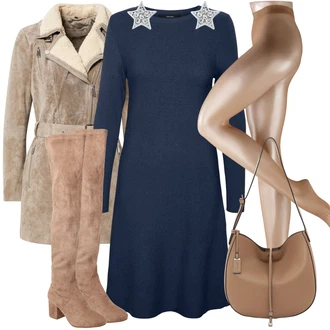 Outfit s Bílá Zimní Bota Ted Baker "Zimní look"