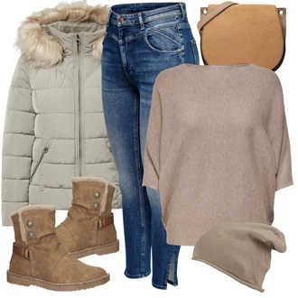 Outfity na zimu s Zelená Čepice Zwillingsherz "Zimní look"