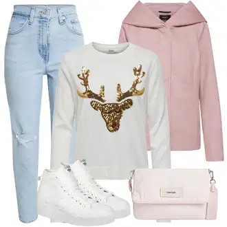 Nizza Outfit s Bílá/Krémová Skate Bota/Tenisky s Bočním Zipem/Teniska na platformě/Zimní tenisky/Kožené tenisky/Úzká teniska/Plátěná teniska Adidas Originals "Zimní look"