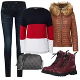Teplé kožené bundy outfity image