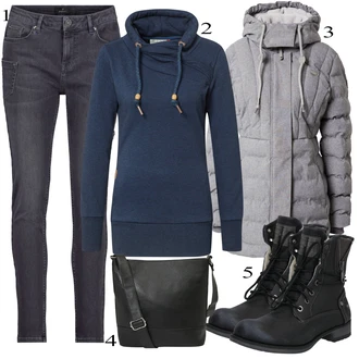 outfit mit Črna Kavbojke Monari "Zimska oblačila"