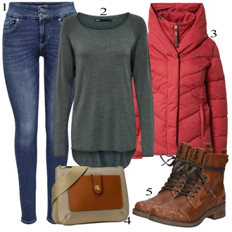 outfit mit Rdeča Zimska Jakna Ragwear "Zimska oblačila"