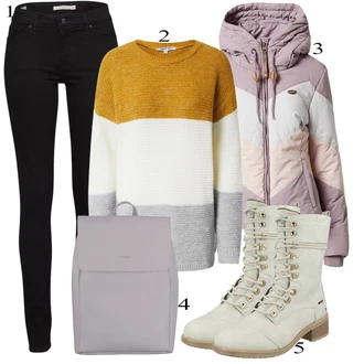 outfit mit Siva Škorenj Mustang "Zimska oblačila"