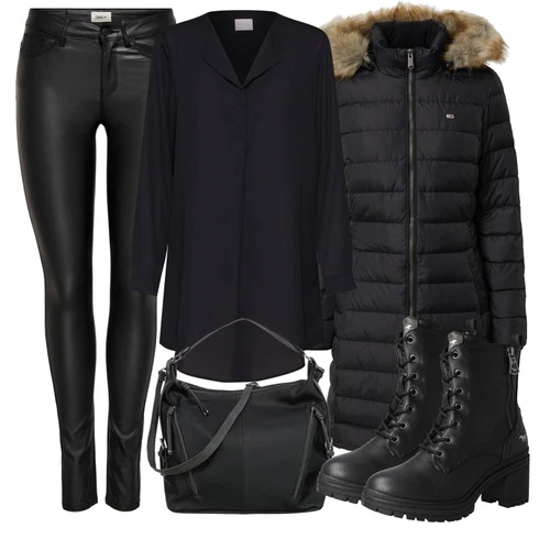 Kombinace Černá/Tmavě modrá Tunikové Tričko/Oversize Halenka/Elegantní Tunika/Klasická tunika/Dlouhá Halenka Vila