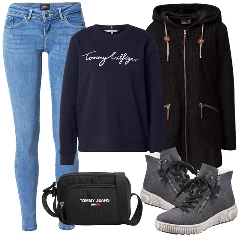 Kombinace Doplňek/Batoh/Taška Přes Rameno/Dlouhý Zimní Kabát/Dlouhý Svetr/Dlouhé Kardigany/Dlouhá Tylová sukně Tommy Jeans Kombinace Doplňek/Batoh/Taška Přes Rameno/Dlouhý Zimní Kabát/Dlouhý Svetr/Dlouhé Kardigany/Dlouhá Tylová sukně Tommy Jeans